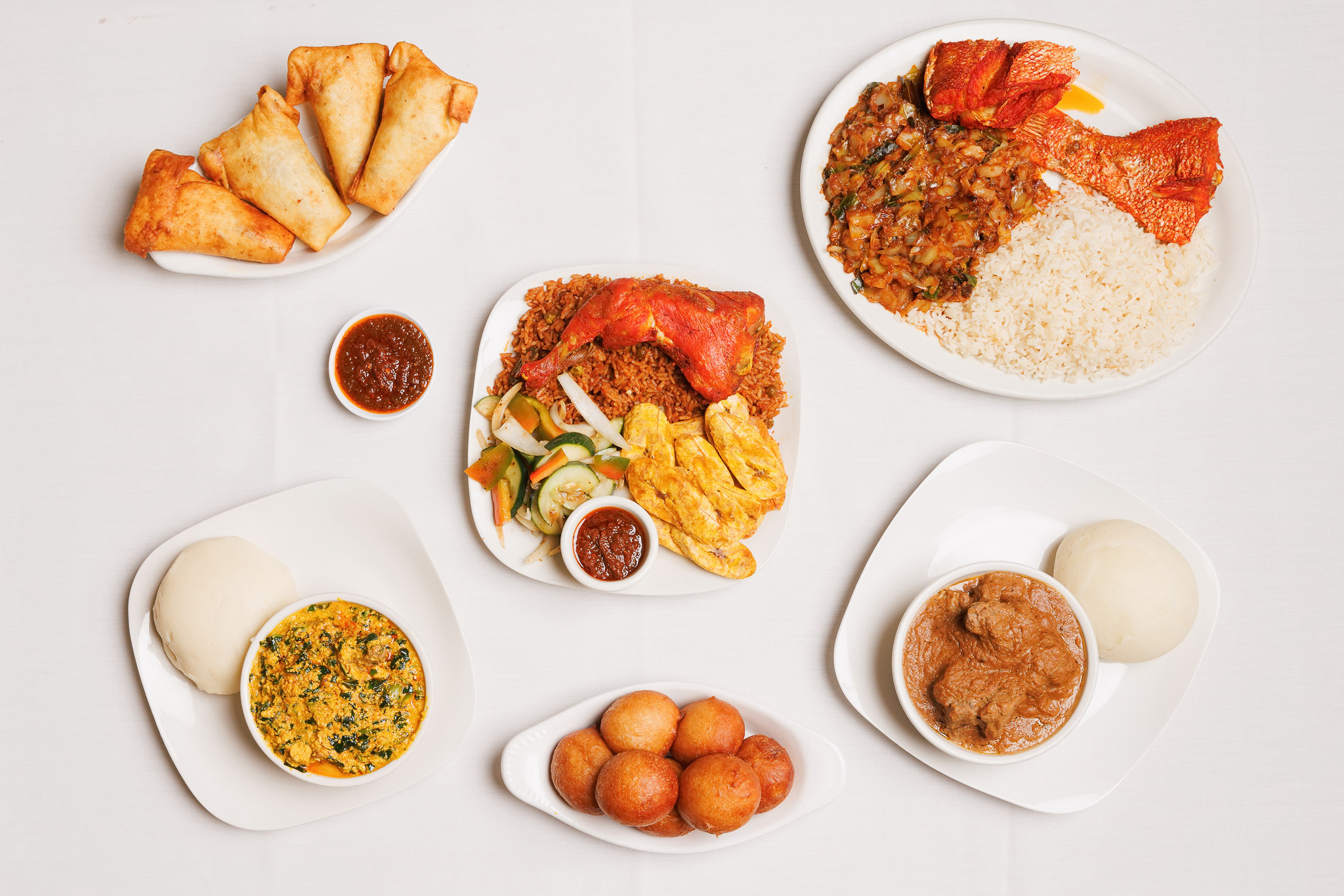 Arranged Food and Objects