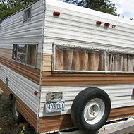 vintage travel trailer canned ham 58