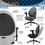 Thumbnail: Techni Mobili Deco LUX Executive Office Chair, Taupe