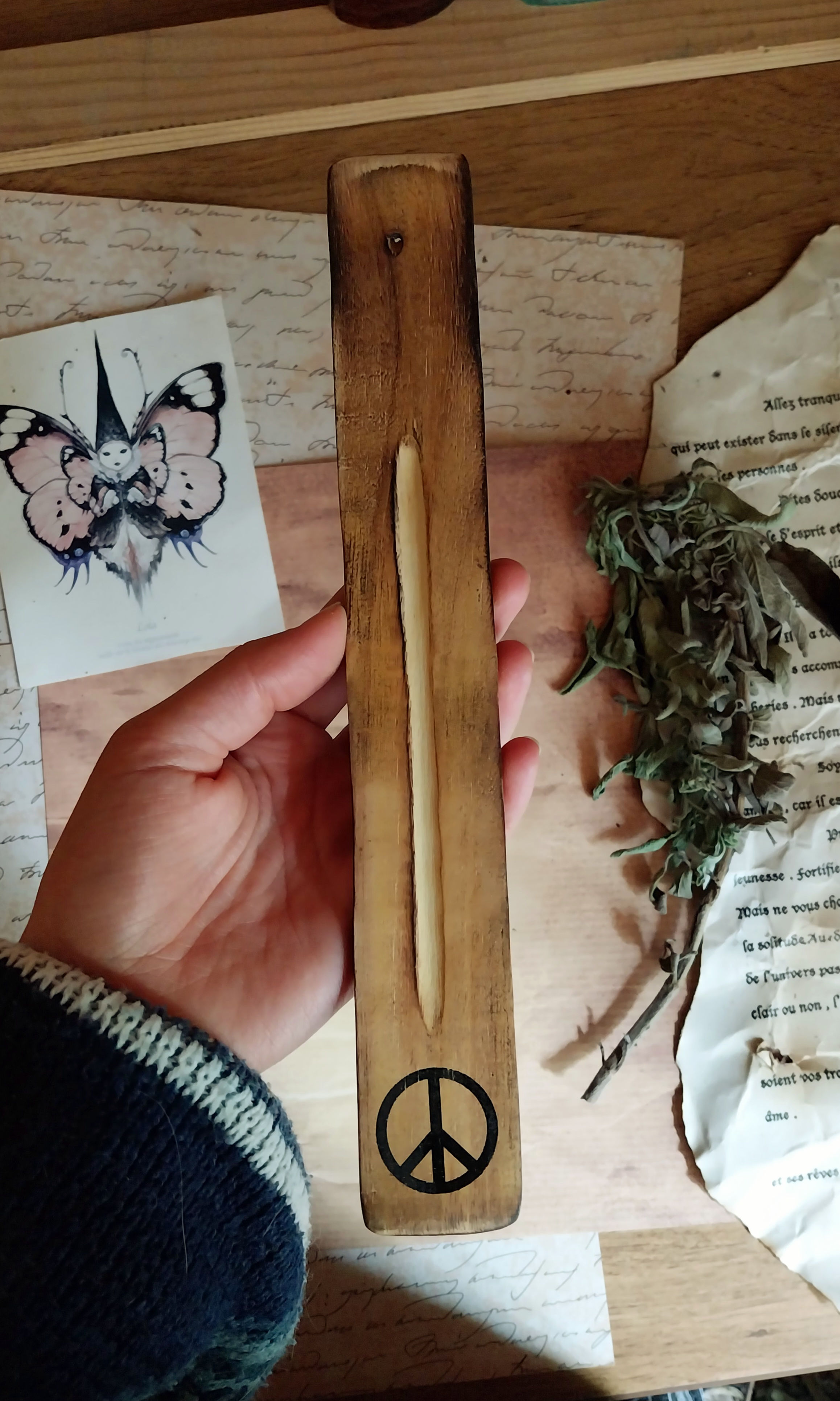 Porte encens - Peace and love ☮️