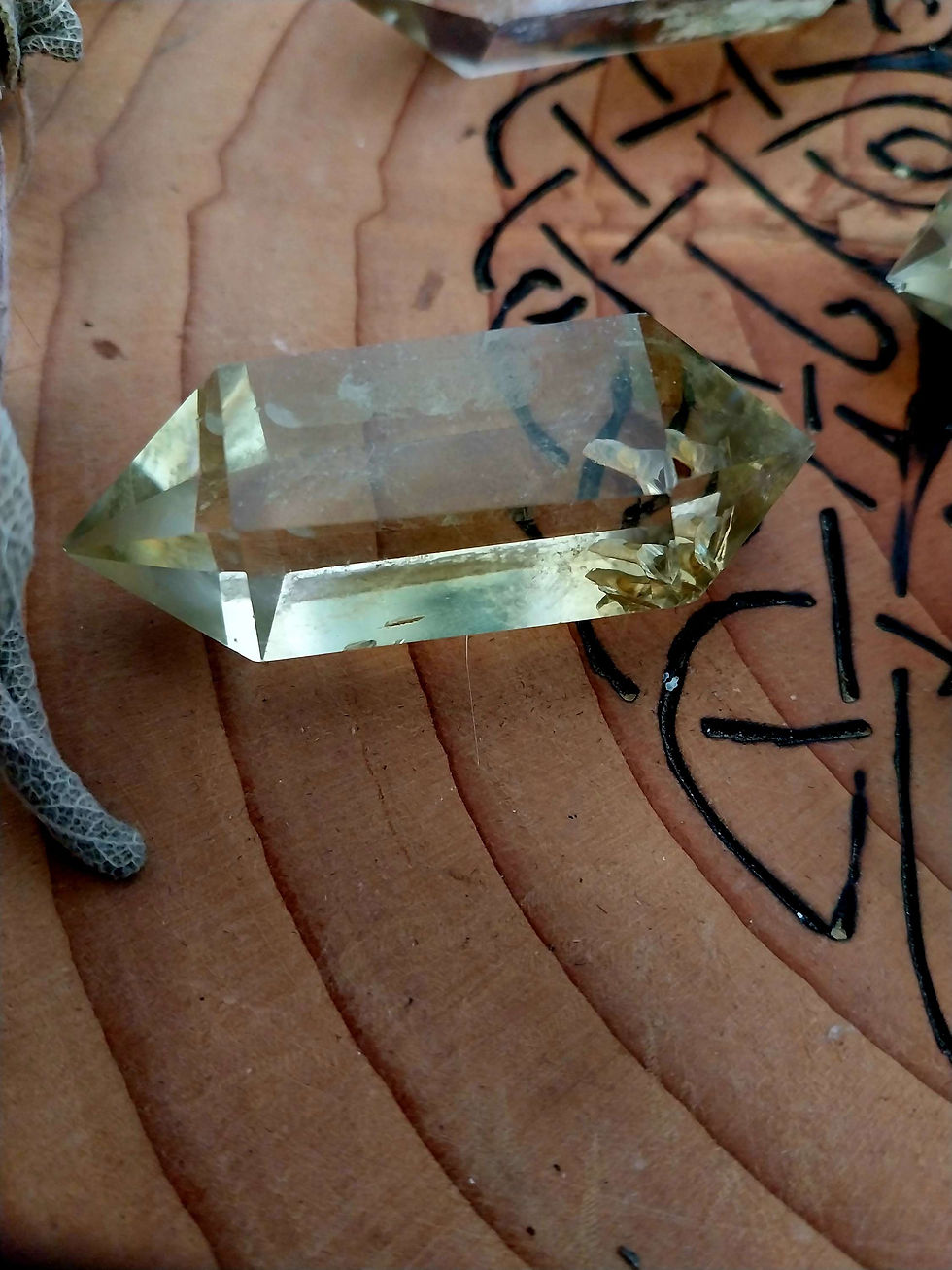 Miniature : Double pointe de citrine 