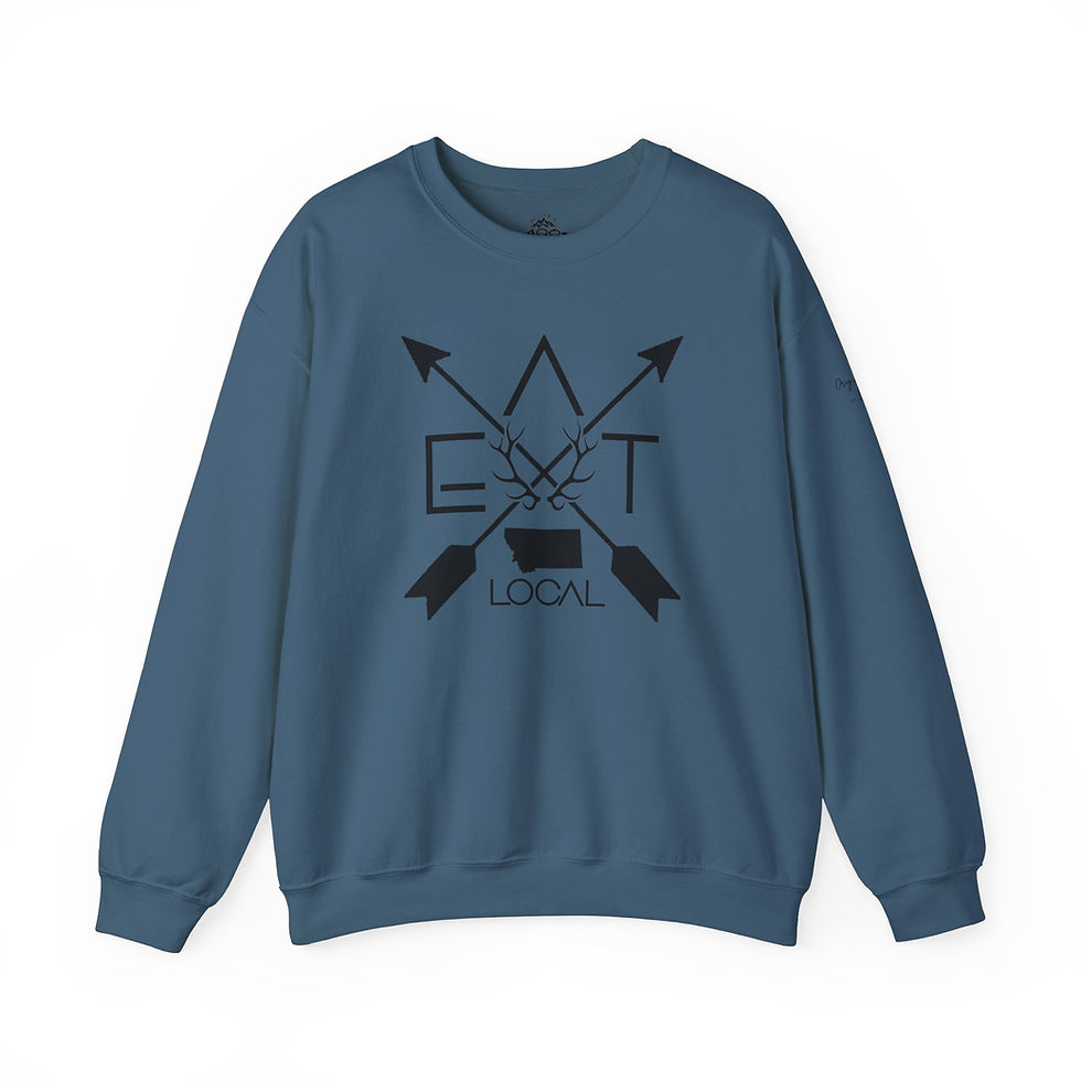 Thumbnail: Eat Local Unisex Heavy Blend™ Crewneck Sweatshirt