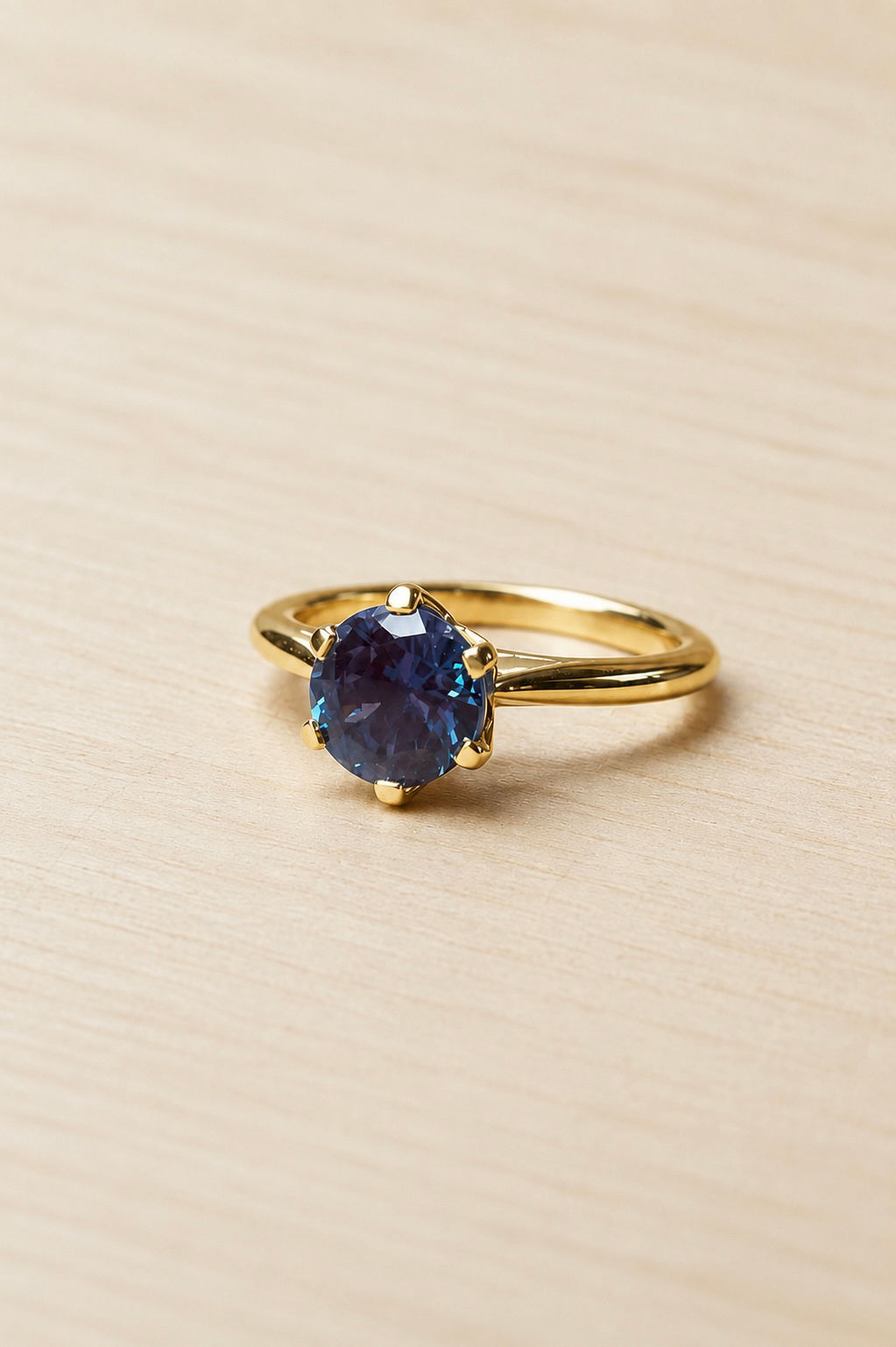 Lab Created Alexandrite Tulip Ring