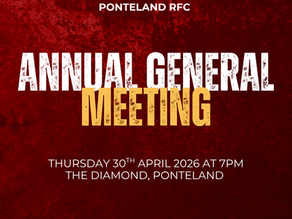 Ponteland RFC Annual General Meeting 2026