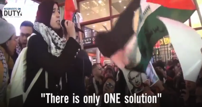 Muslim Protesters In New York City Call For The Slaughter Of Jews After Trump Announced Moving US Em