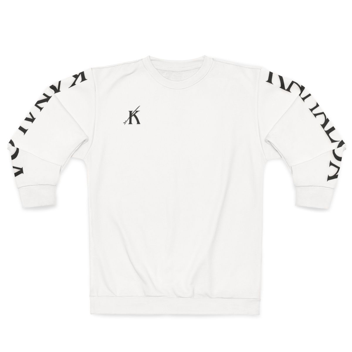 Text Sleeve 'K' Crewneck