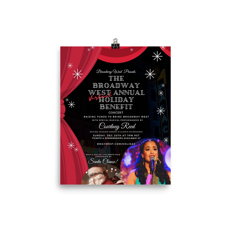 Thumbnail: Official Broadway West Holiday Benefit Poster