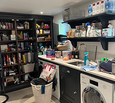 Kitchen before being organised and decluttered by Declutering Crew