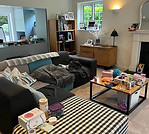 Lounge after being organised and decluttered by Declutering Crew