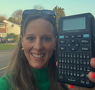 Alix and her trusy label machine