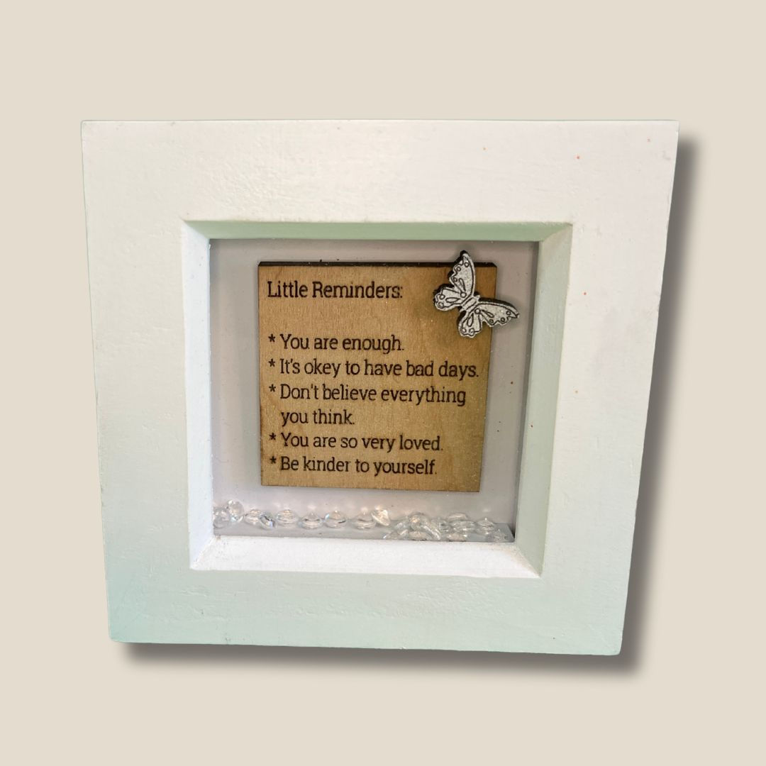 "Little Reminders" Small 3D Box Frame