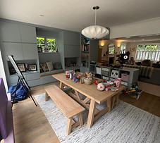 Open Plan area before being organised and decluttered by Declutering Crew