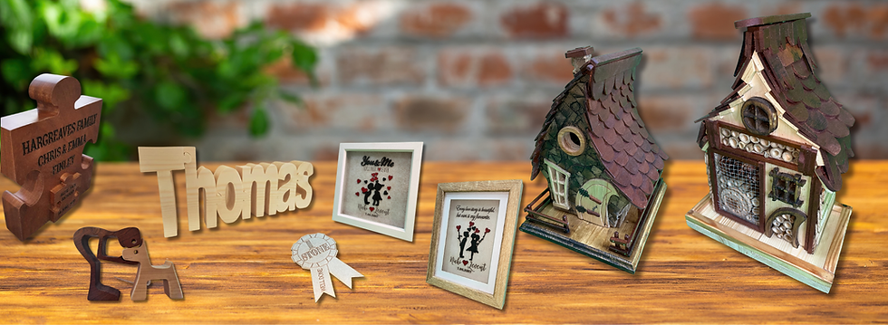 Items are available in our shop but also created and customised specifically for you!