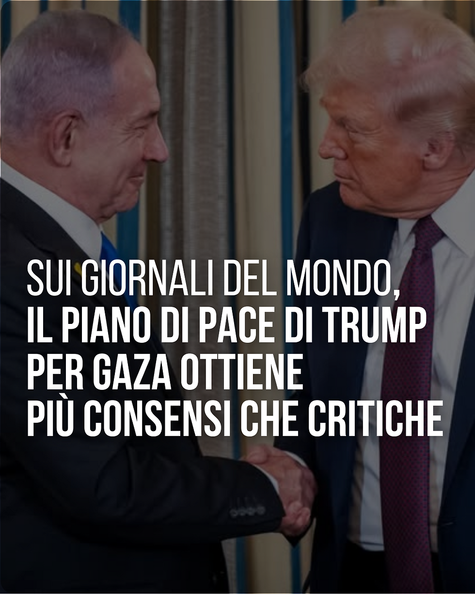 piano pace Trump e Netanyahu
