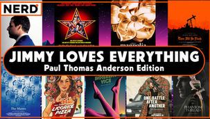 Paul Thomas Anderson Posters with the text Jimmy Loves Everything Paul Thomas Anderson Edition over it