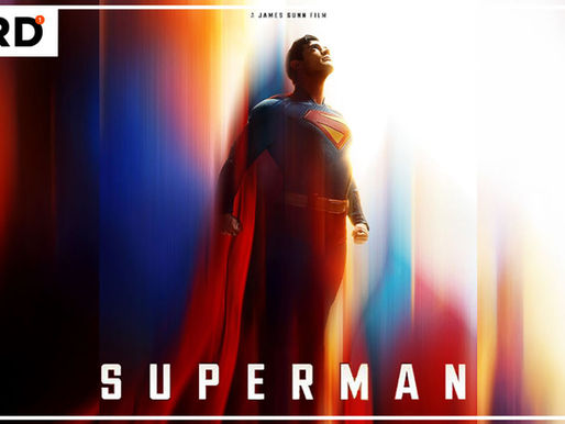 Superman Flying Upward on his Movie Poster