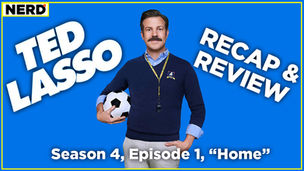Ted Lasso on a blue background with Recap & Review text