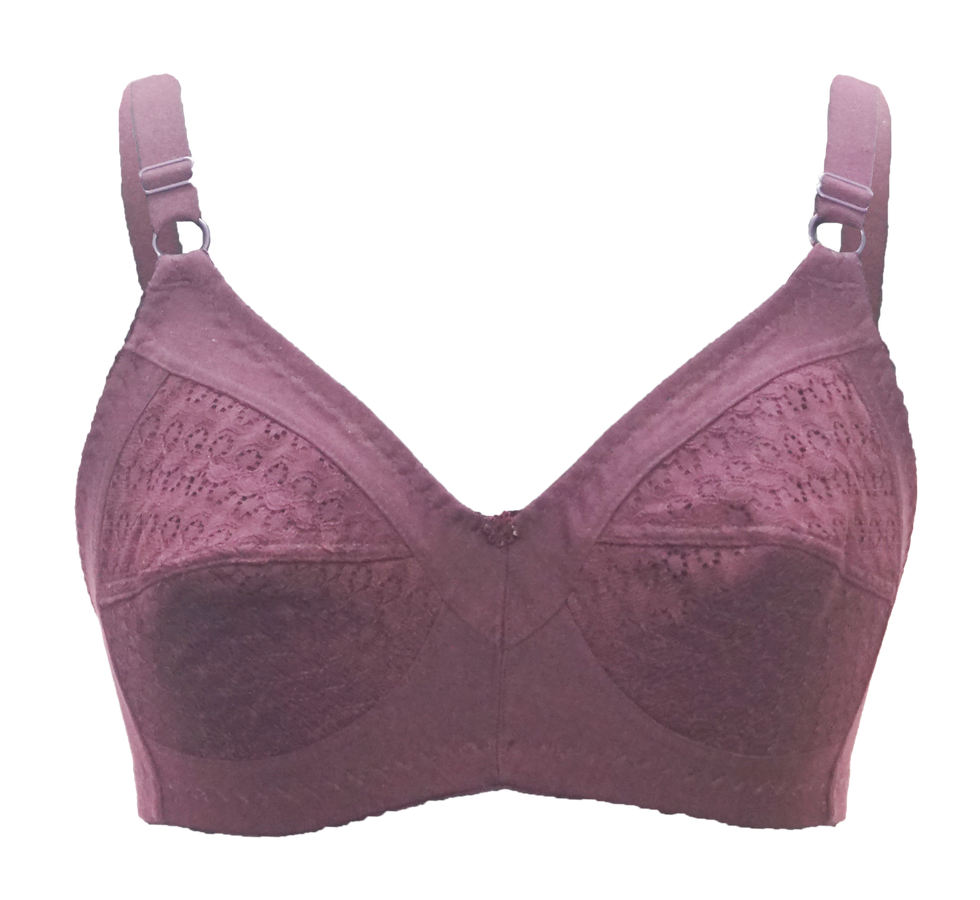 Thumbnail: Non Padded & Non Wired Cotton Lace Bra
