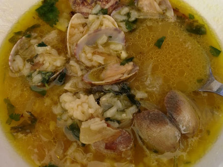Desafio 20-20-20: Receita Nº9 -Canja de Amêijoa