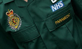 NHS Paramedic in uniform