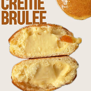 Pączek crème brûlée
