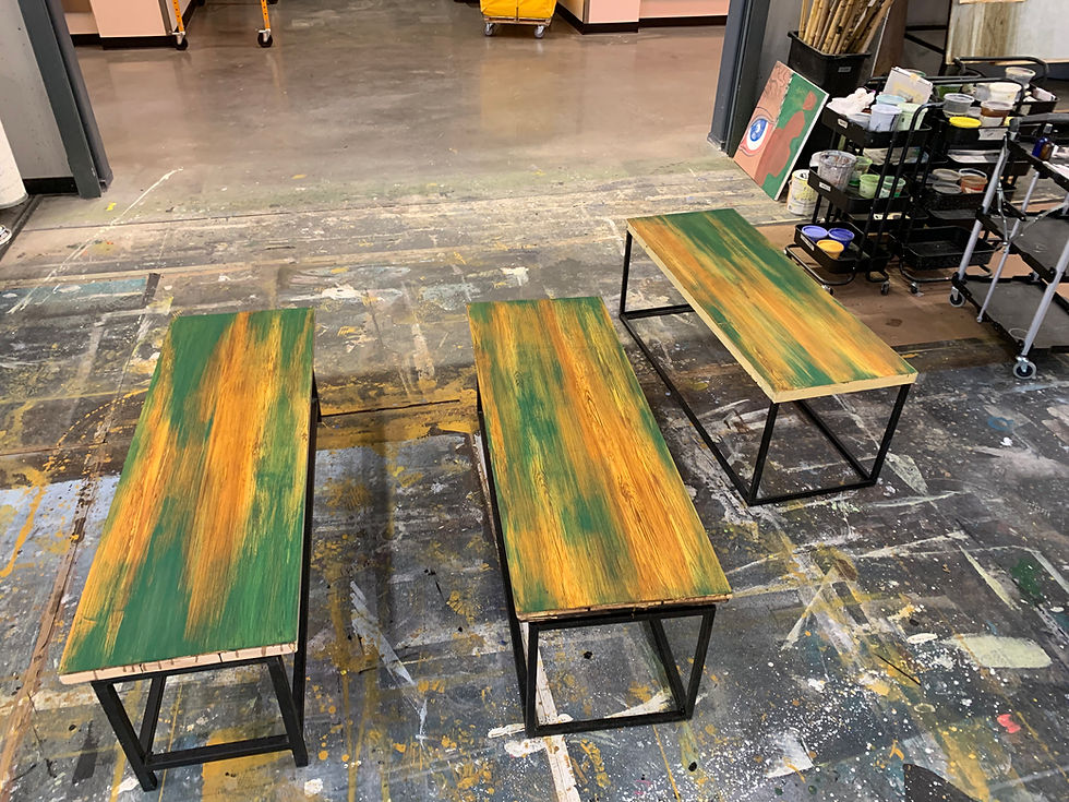 Finished Colossal benches