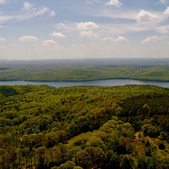 Lookout view at the future Center for Creative Research Reflection & Action