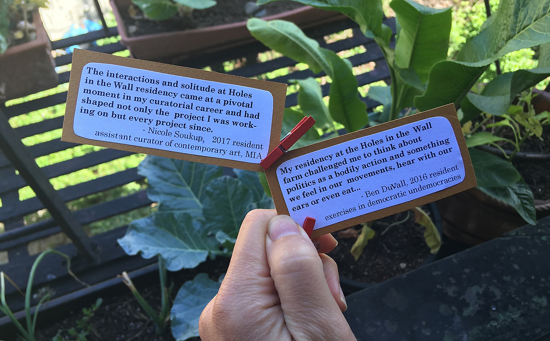 Creative Residency Testimonials - Holes