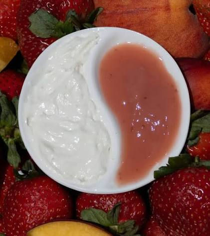 Strawberry enzyme and chocolate mask