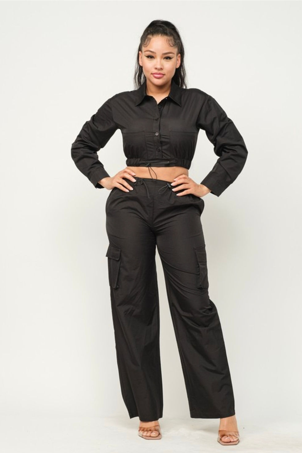 Thumbnail: CARGO PANTS SET [2 Colors]