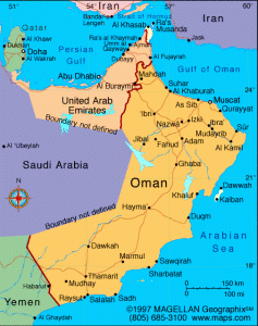 Map of Oman, for anyone else who did not know where it is.