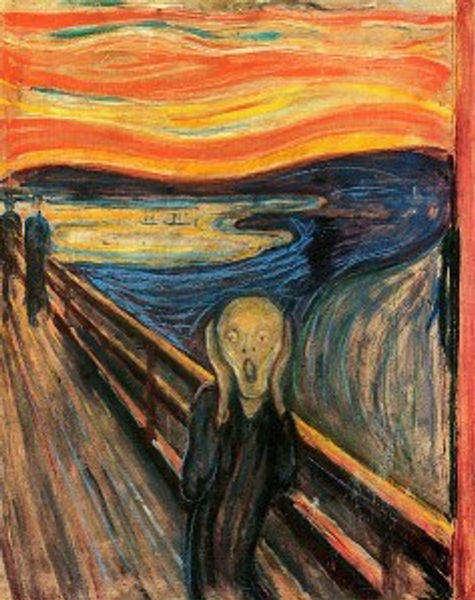 Munch painting. Gas lines in the UAE.