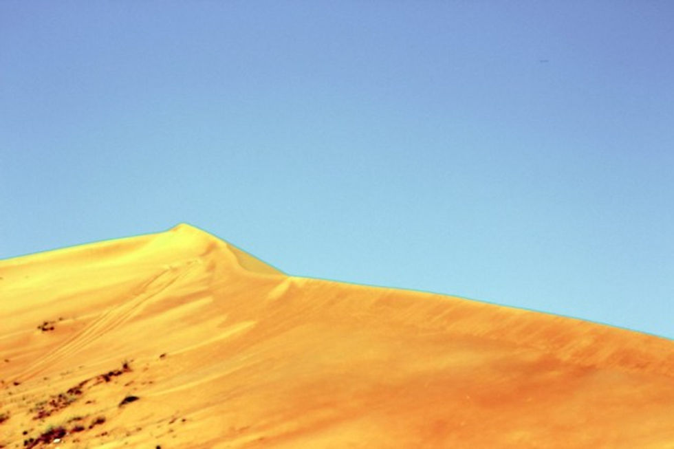 Red sand dunes in Al Ain.