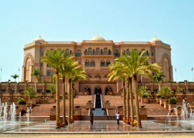 Emirates Palace front view, Abu Dhabi