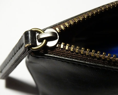Black Leather Zipper
