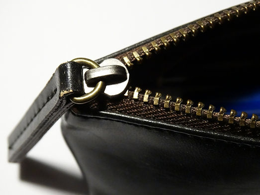 Black Leather Zipper
