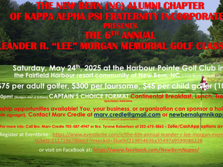 6th Annual Leander R. “Lee” Morgan Memorial Golf Classic