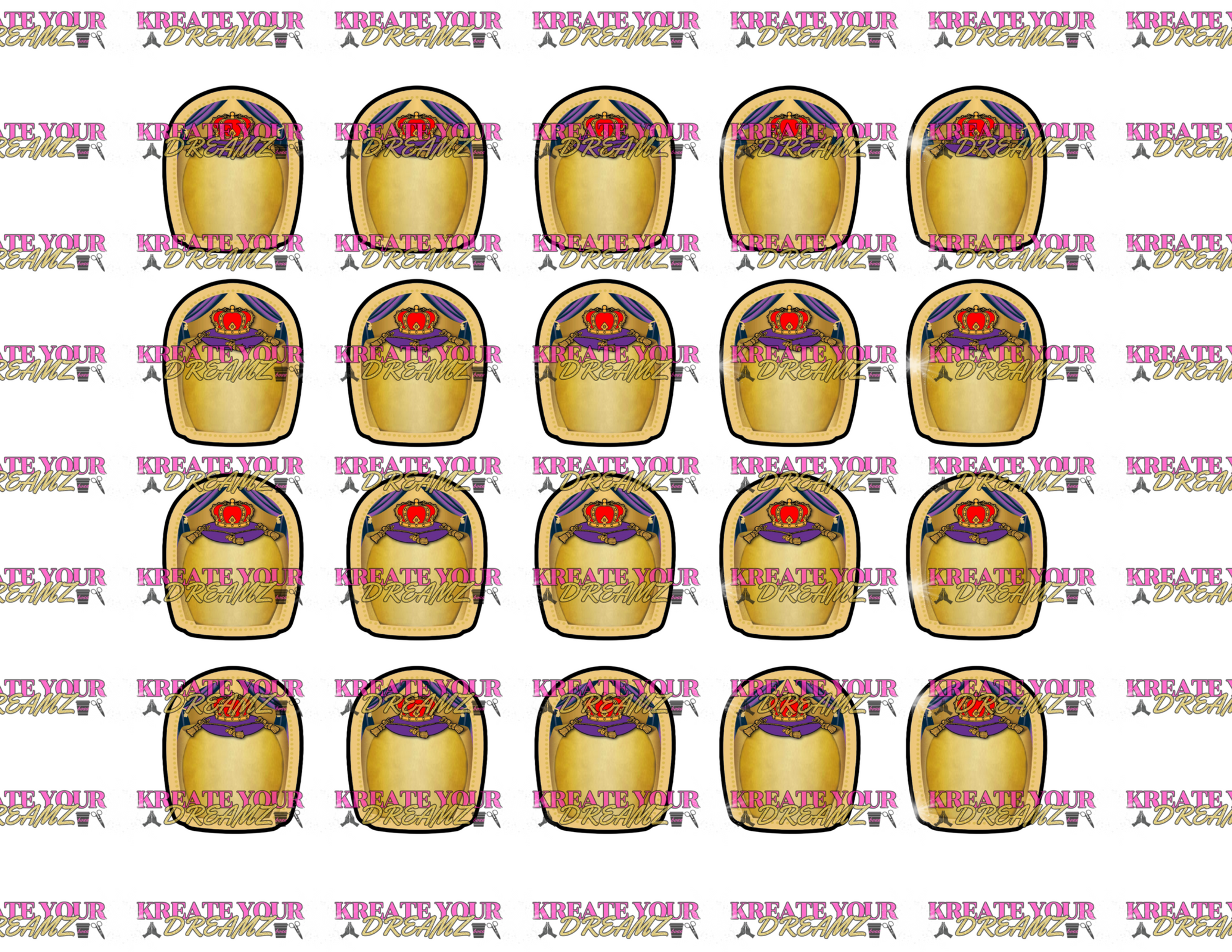 CROWN ROYAL 50ML MINI BOTTLE LABLES