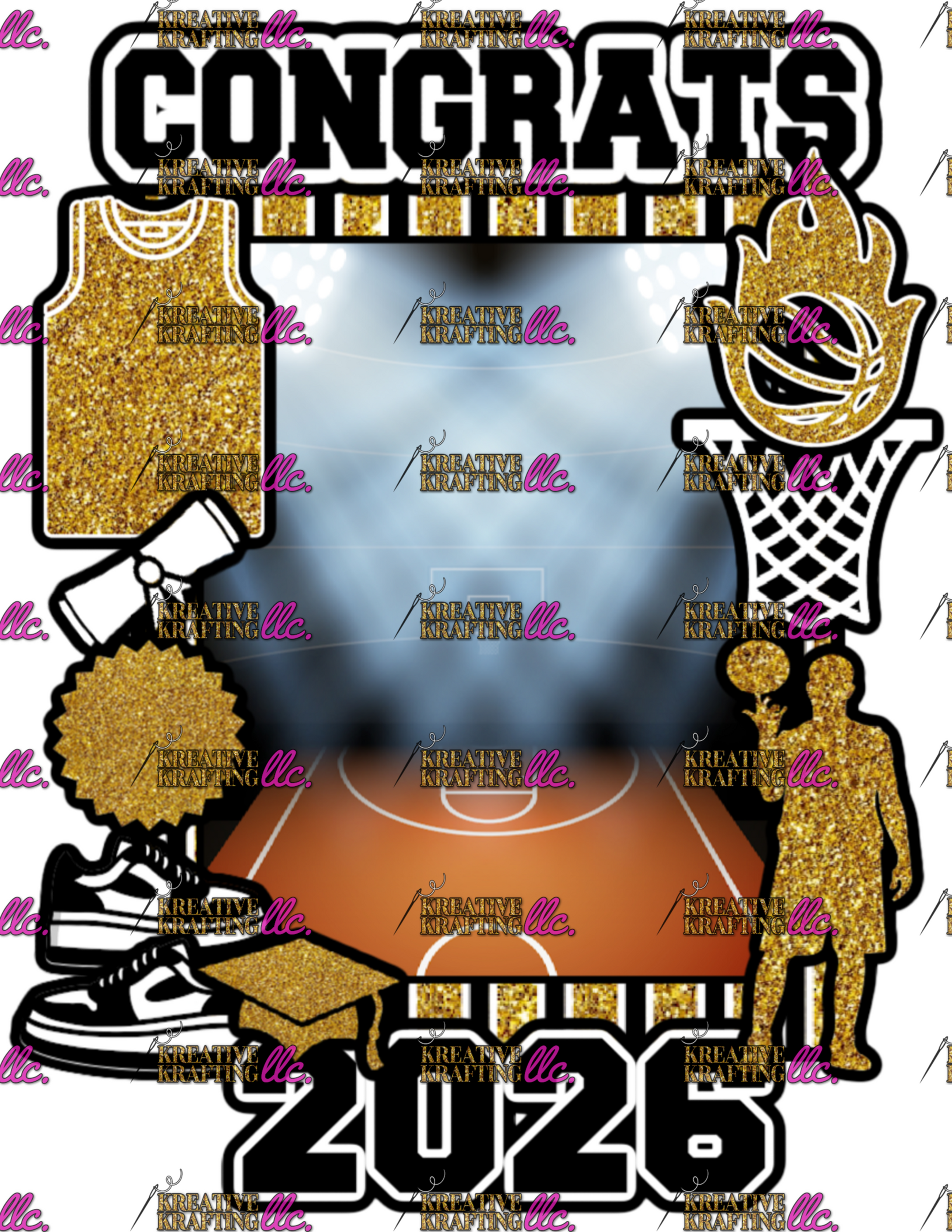 BASKETBALL GRAD GLD BLK FAN 2026