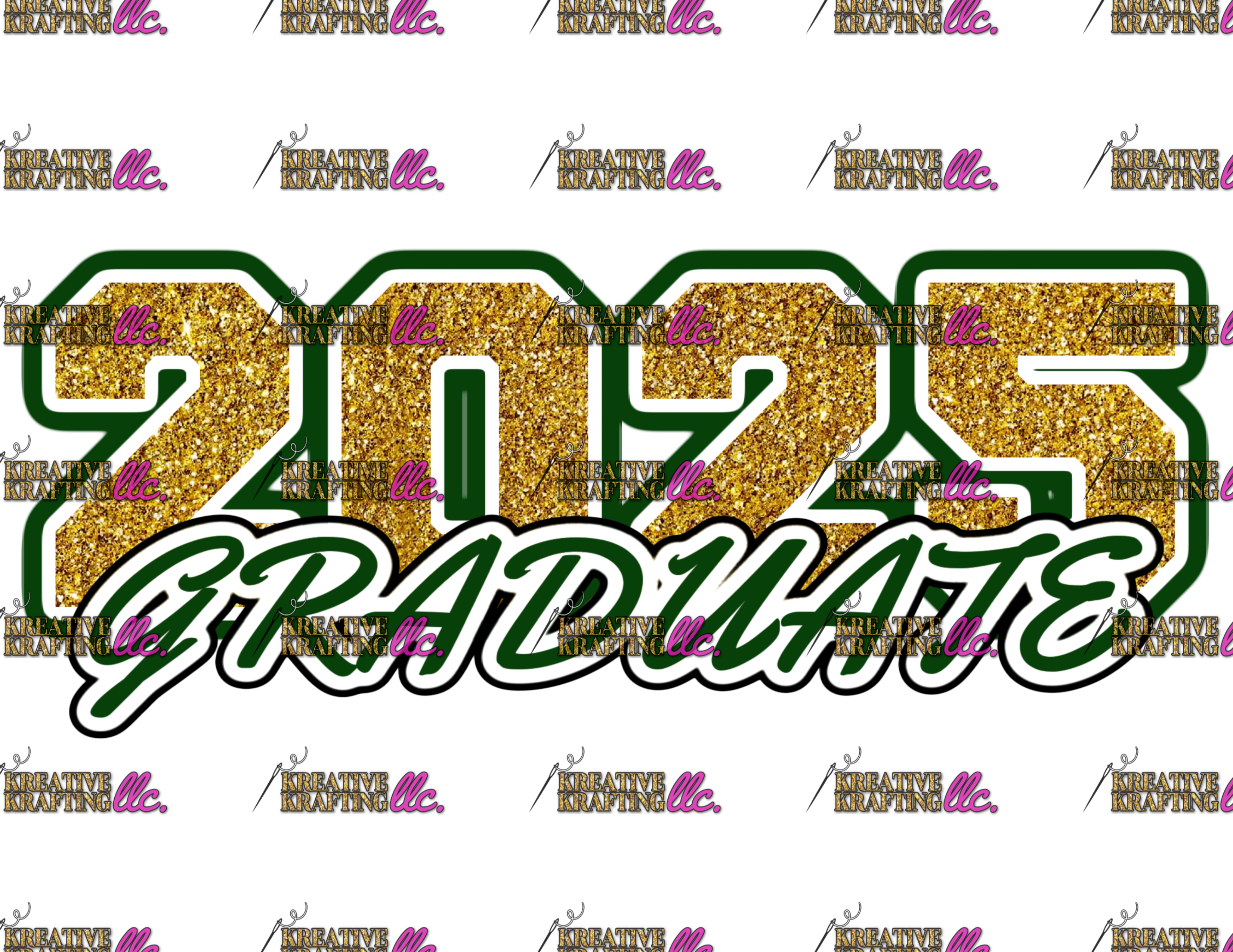 2025 GREEN GOLD WHT GRAD PNG