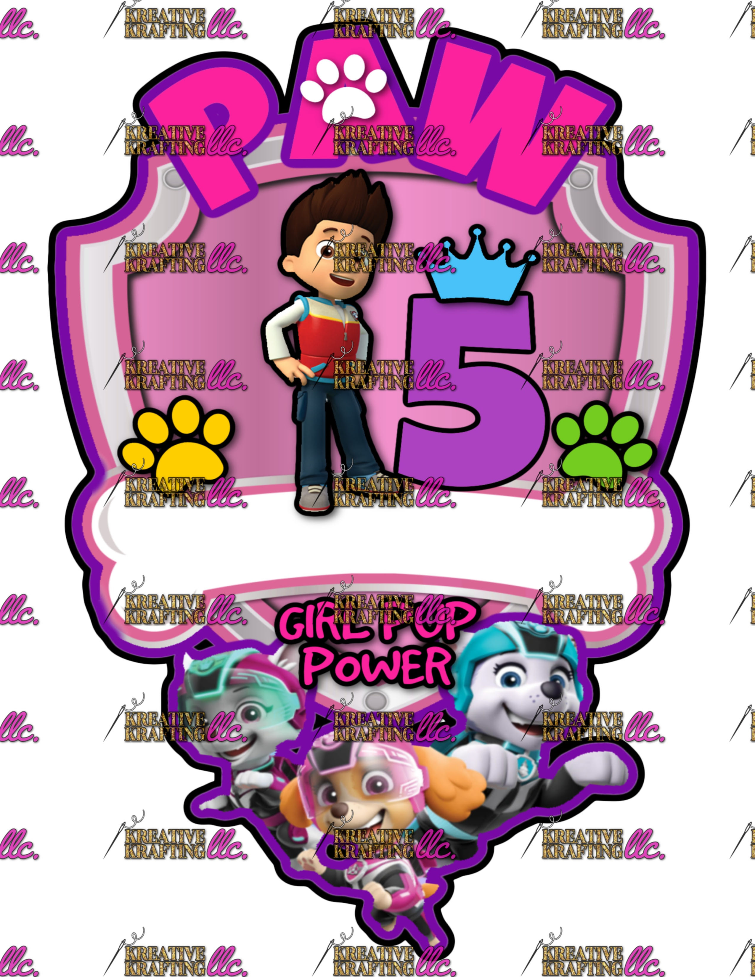 PUP GIRL PATROL 5 DESIGN
