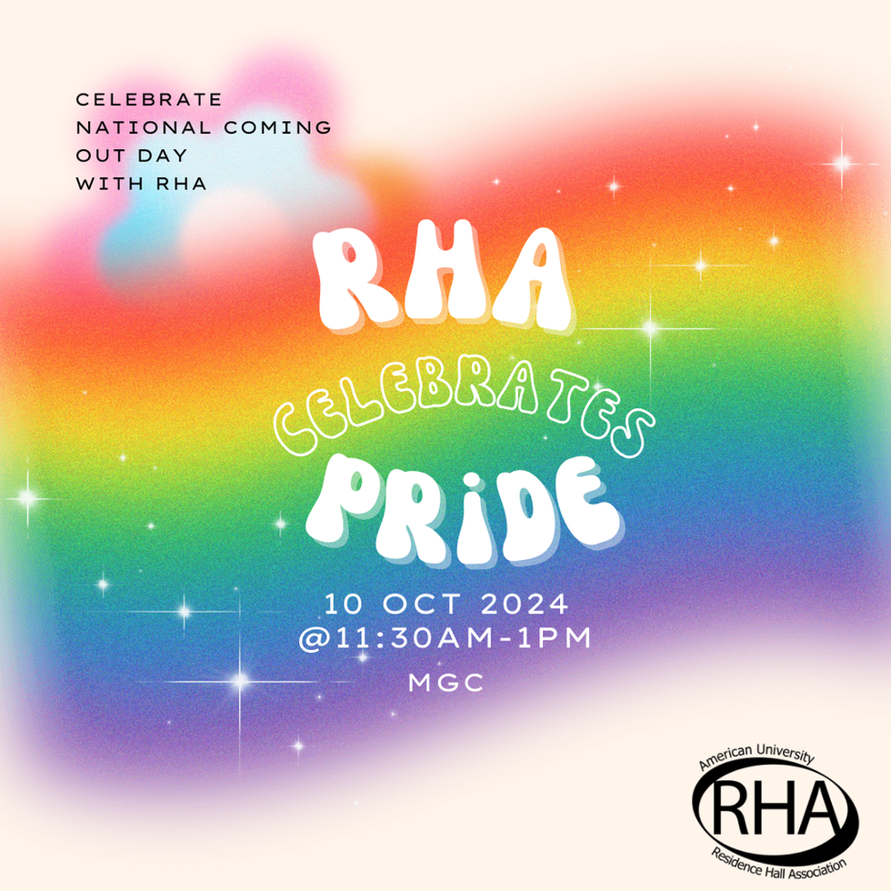 The Residence Hall Association (RHA) Celebrates PRIDE