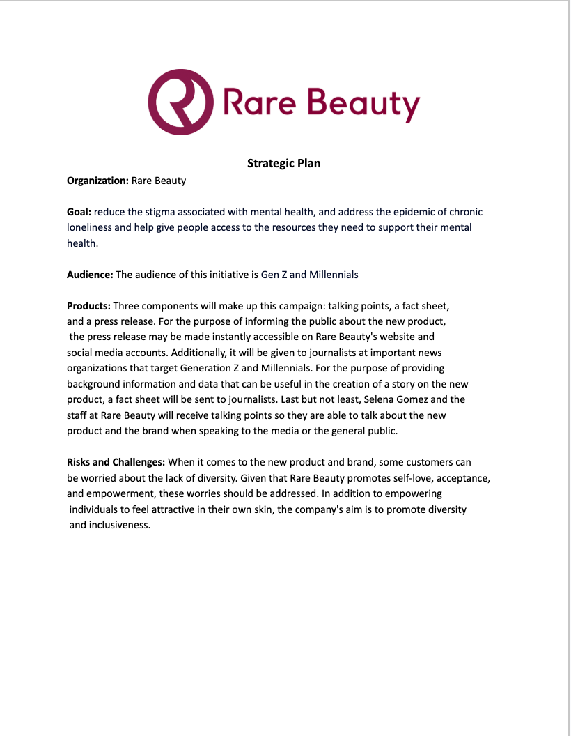 PR Writing Fundamentals Assignment