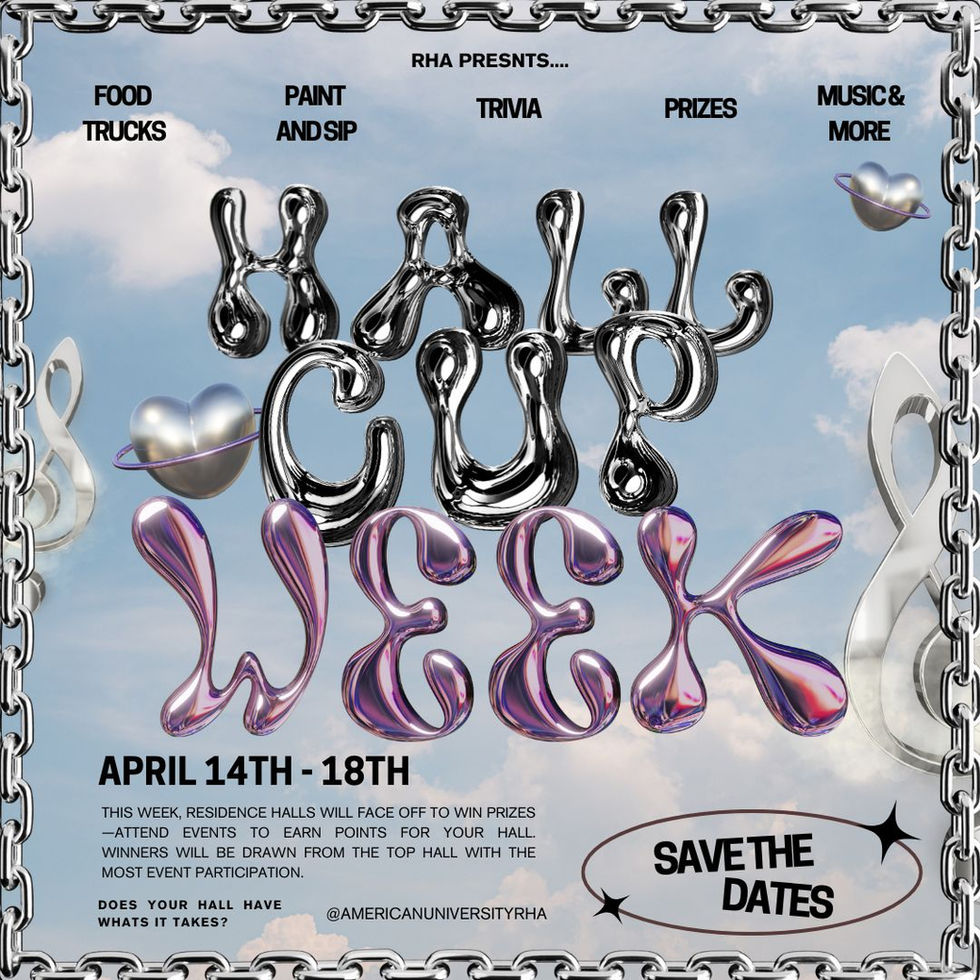 The Residence Hall Association (RHA) Hall Cup Week Post