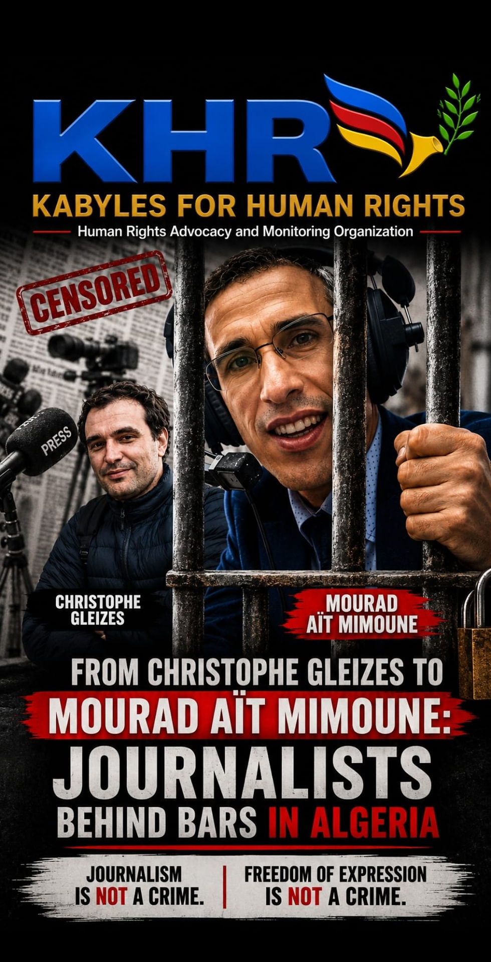 From Christophe Gleizes to Mourad Aït Mimoune: Journalists Are Behind Bars in Algeria