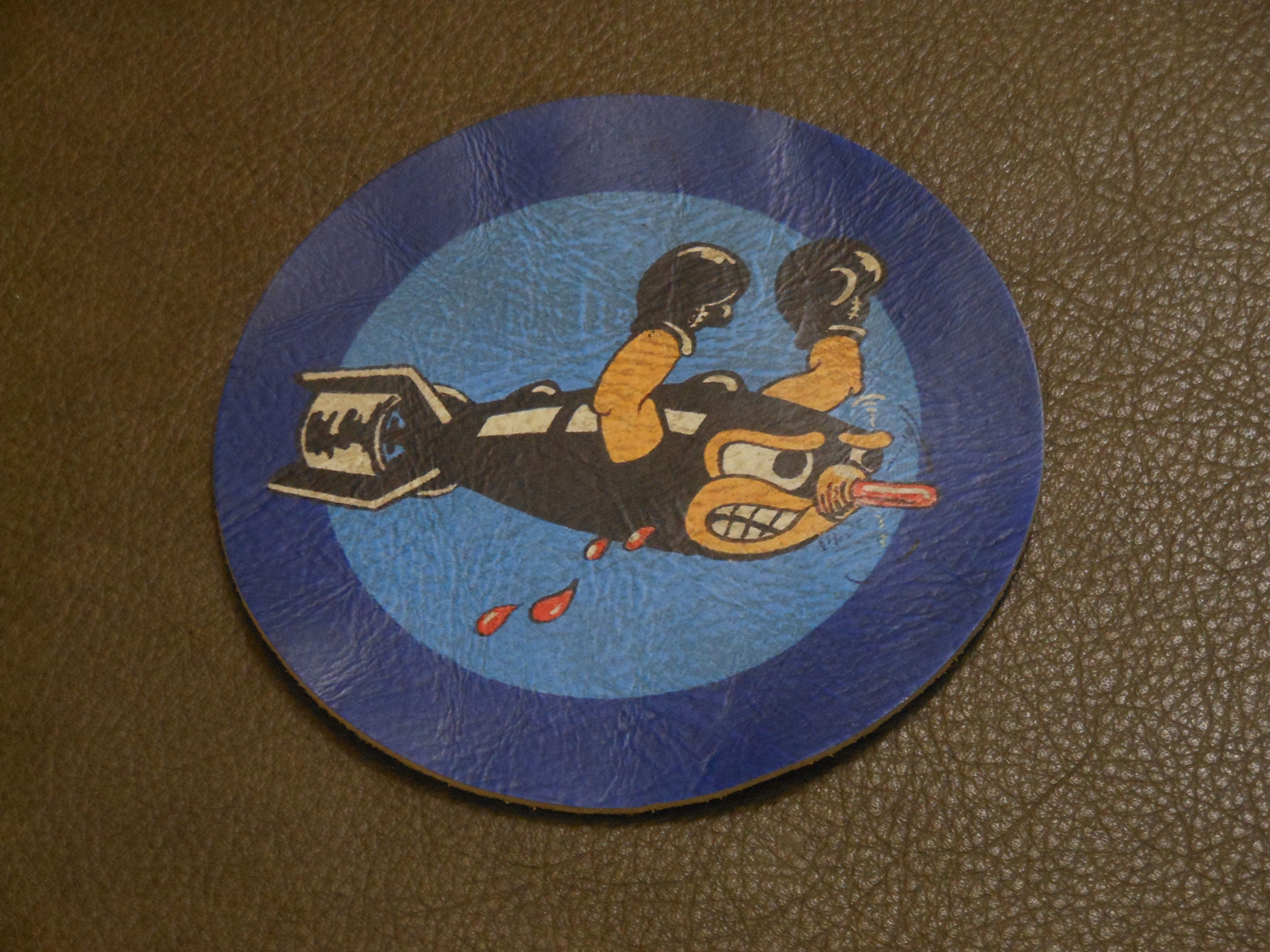 703rd Bomb Squadron Patch on Fine Lambskin / Jimmy Stuart