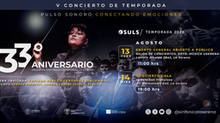 OSULS celebrará su 33° aniversario con conciertos gratuitos y el debut de Tatiana Pérez Hernández