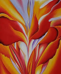 Georgia O'Keeffe Red Canna, Watercolor 1925-1928