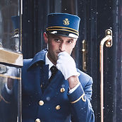 Personal steward on the Venice Simplon-Orient Express