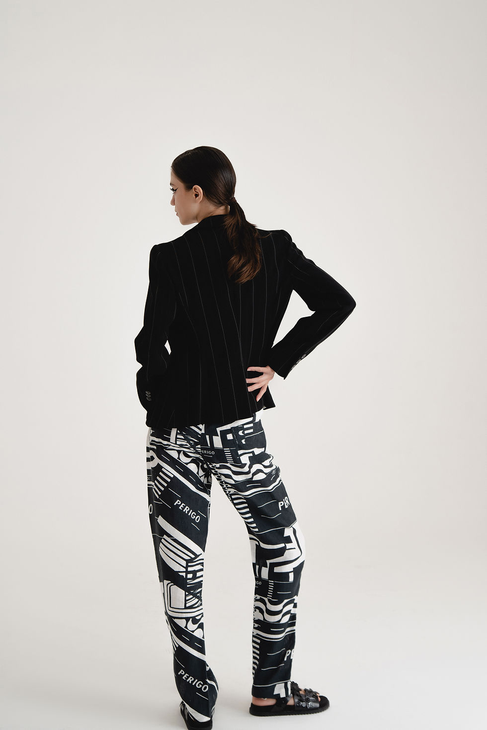 Miniatura: Calça Perigo Linho Estampado - veste M e P